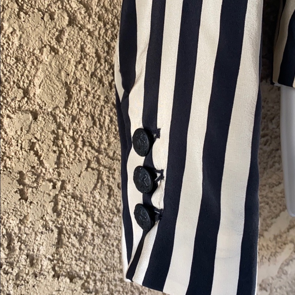 ALEX & ELI short set 2 silk striped designer brand blazer BETTLEJUICE - Picture 4 of 13